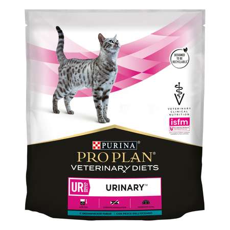 Корм для кошек Purina Pro Plan Veterinary diets Urinary при болезни нижних отделов мочевыводящих путей сухой c океанической рыбой 350г