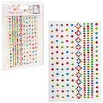 Стразы для макияжа самоклеящиеся LUKKY для лица и тела Сверкающая геометрия