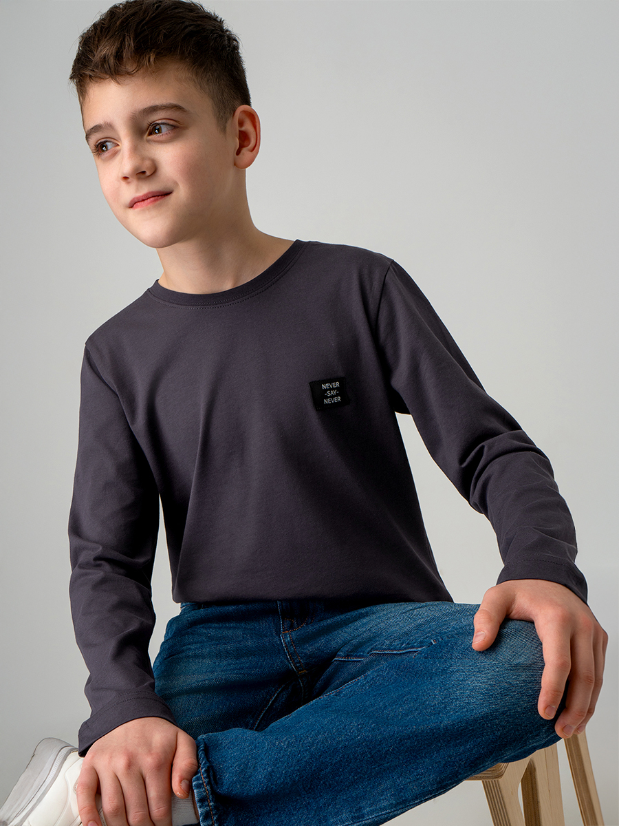 Лонгслив BONITO KIDS SS6096графитовый - фото 6