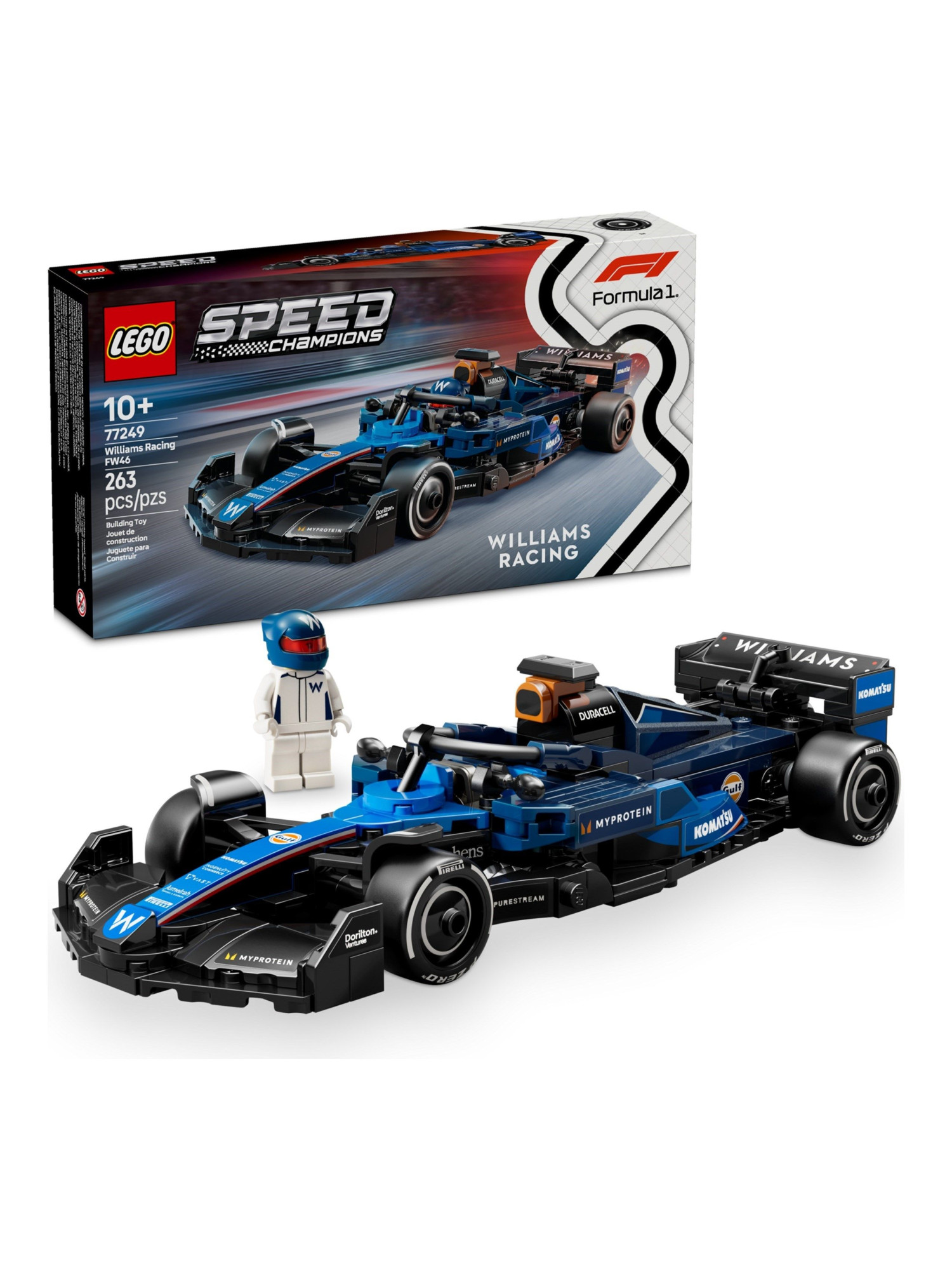 Конструктор LEGO Speed Champions Williams Racing FW46 263 дет. - фото 3