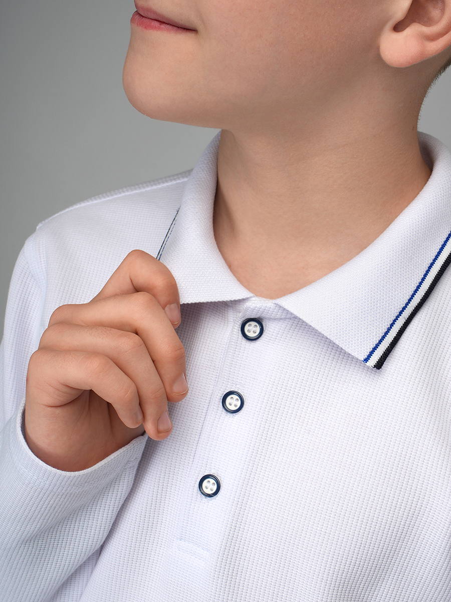 Поло HappyFox HF33118белый - фото 7