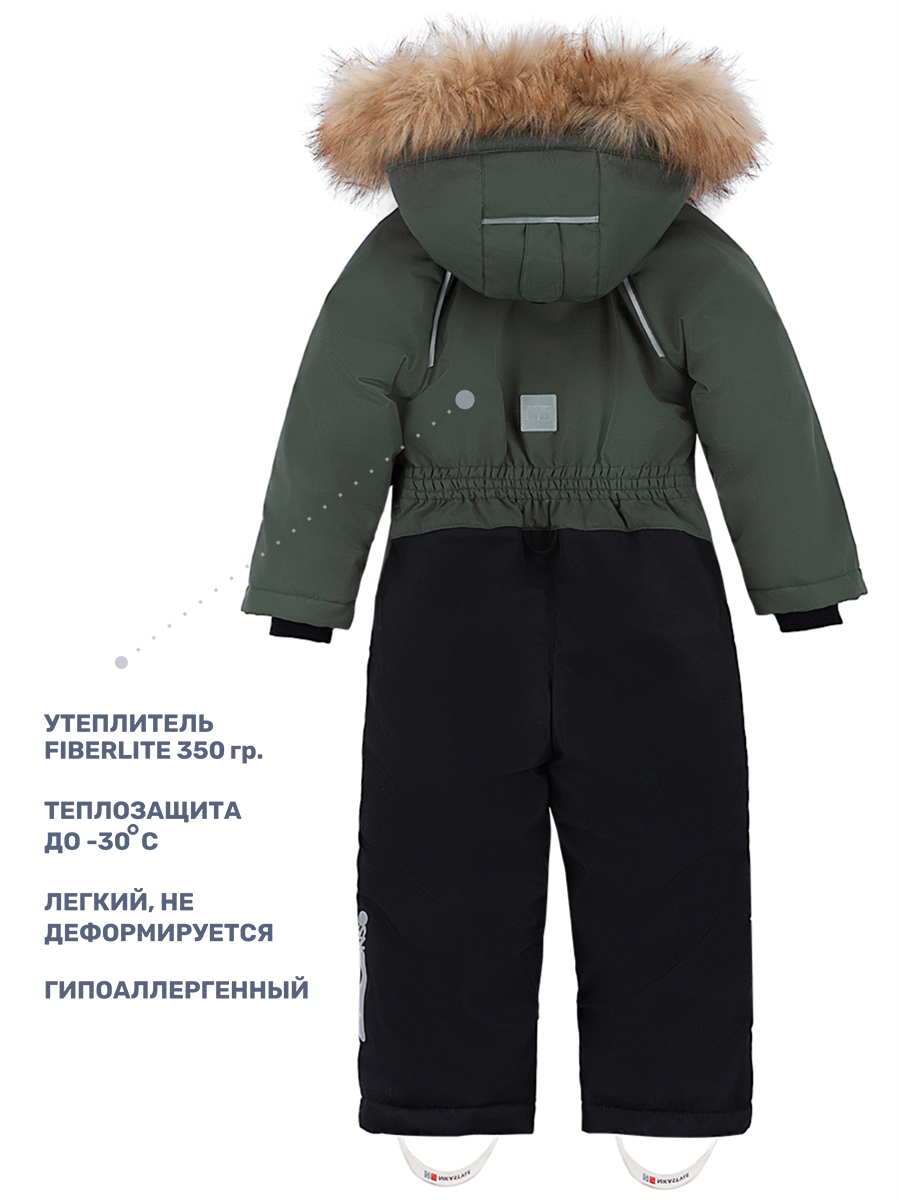 Комбинезон NIKASTYLE 8з0124 хаки/черный - фото 6