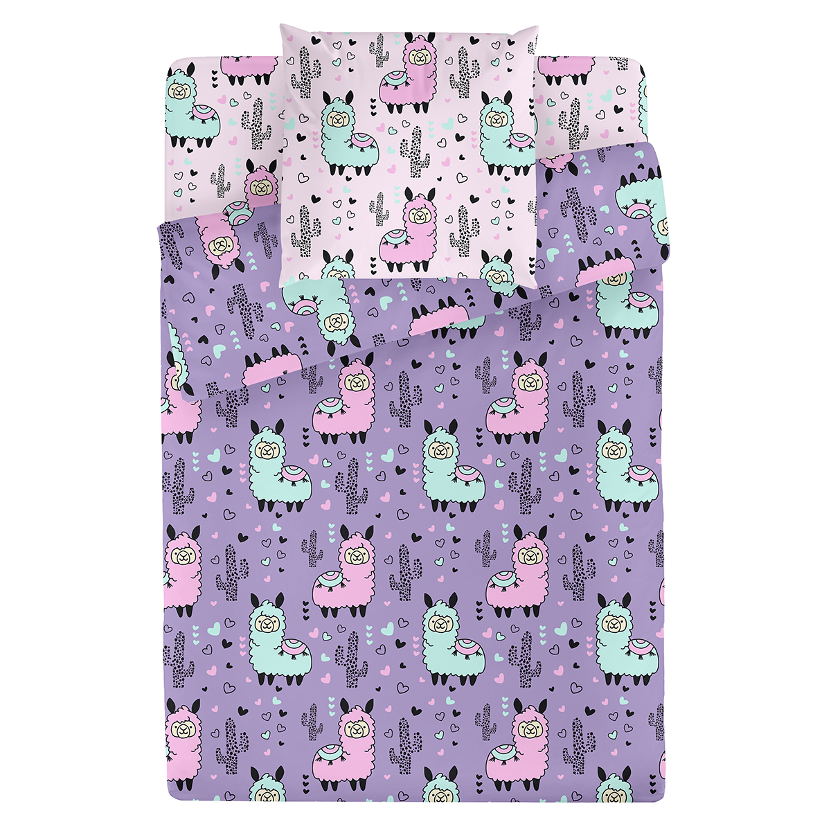 Комплект постельного белья TEO kids Ламы полутораспальный 3 предм. - фото 7