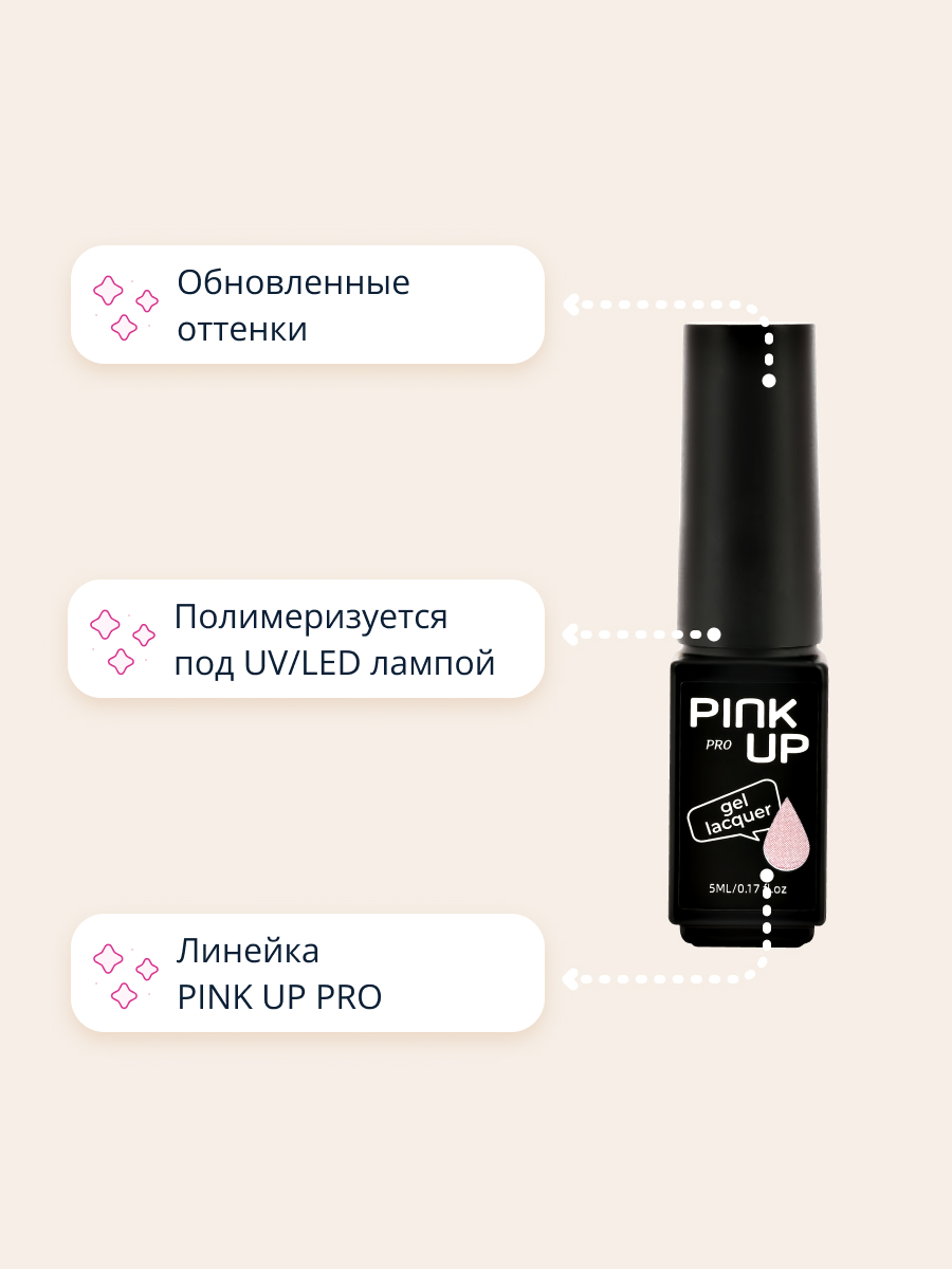 Гель-лак для ногтей Pink Up uv/led тон 07 5 мл - фото 2