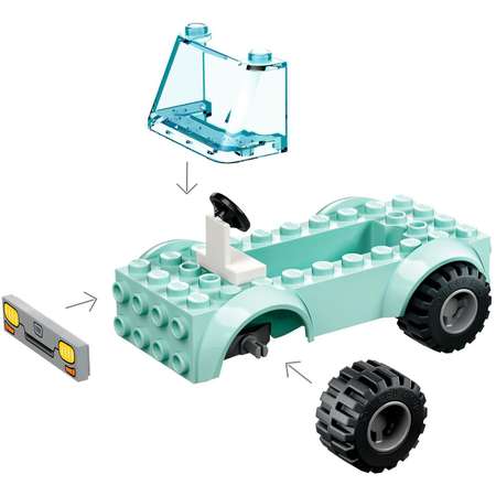 Конструктор LEGO City Спасательный фургон ветеринара блочный