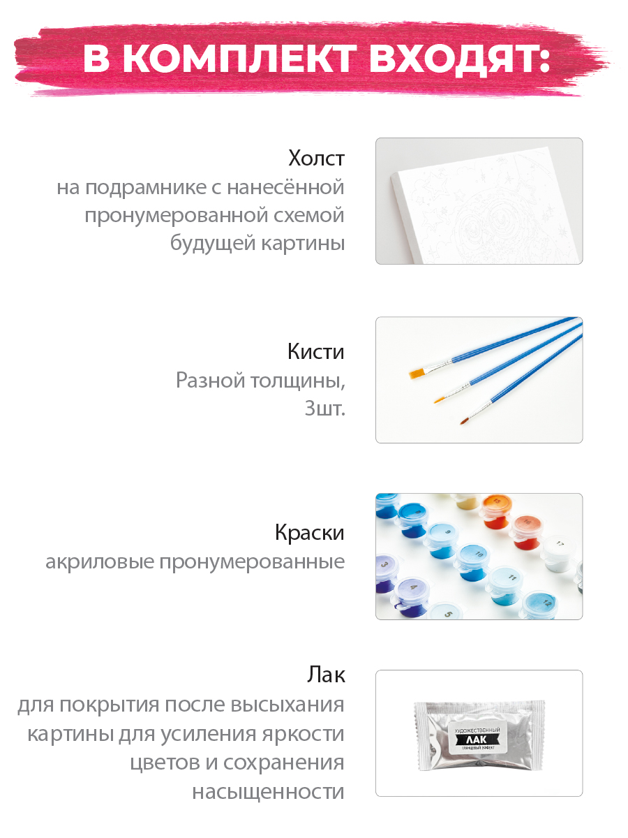 Картина по номерам Hobby Paint Космонавт в ассортименте - фото 5