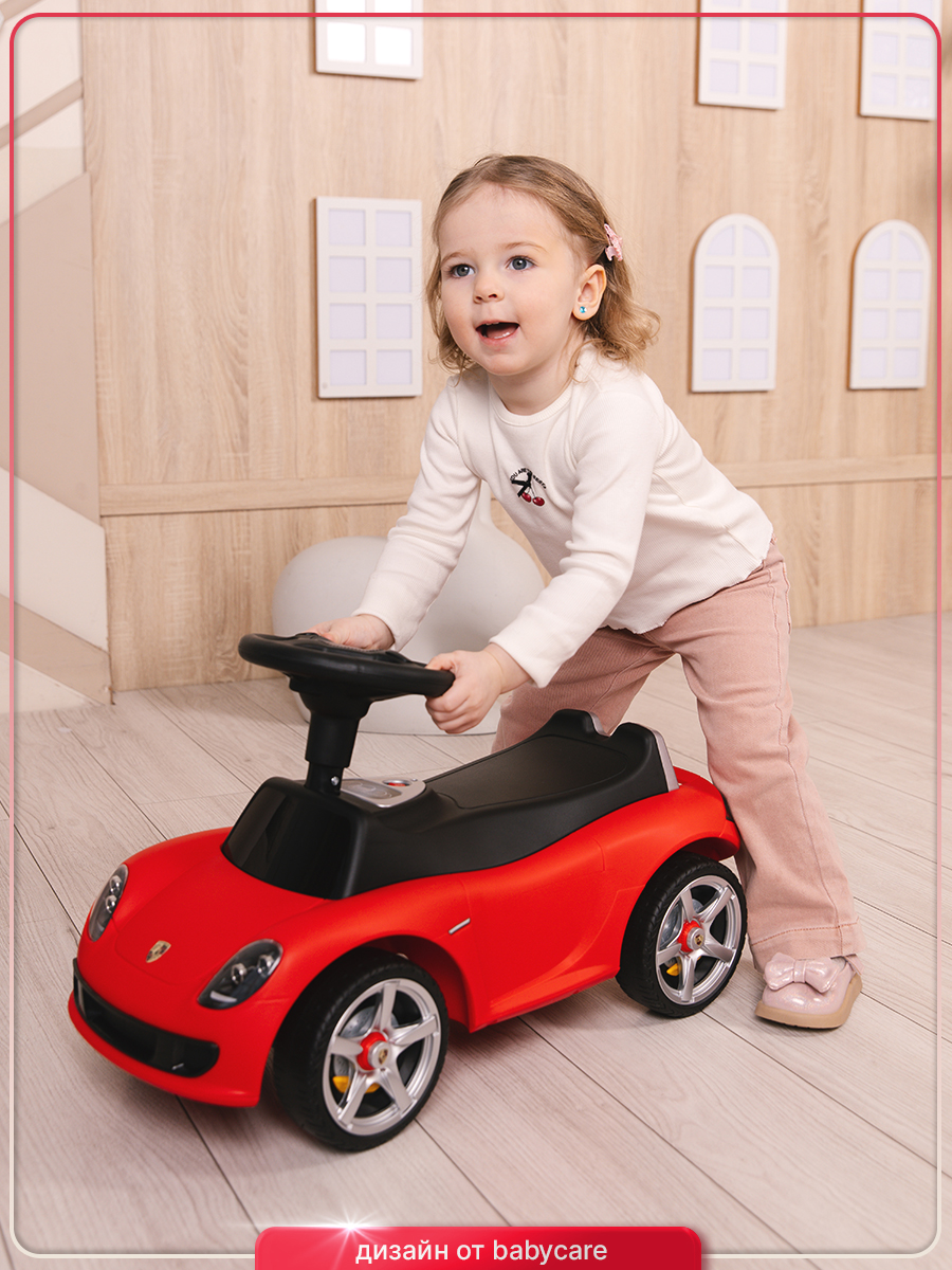 Каталка BabyCare Порш красный - фото 17