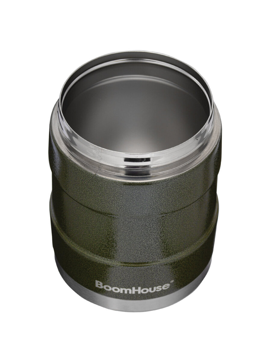 Термос BoomHouse для чая кофе еды 1200 мл с широким горлом и ремешком походный - фото 5