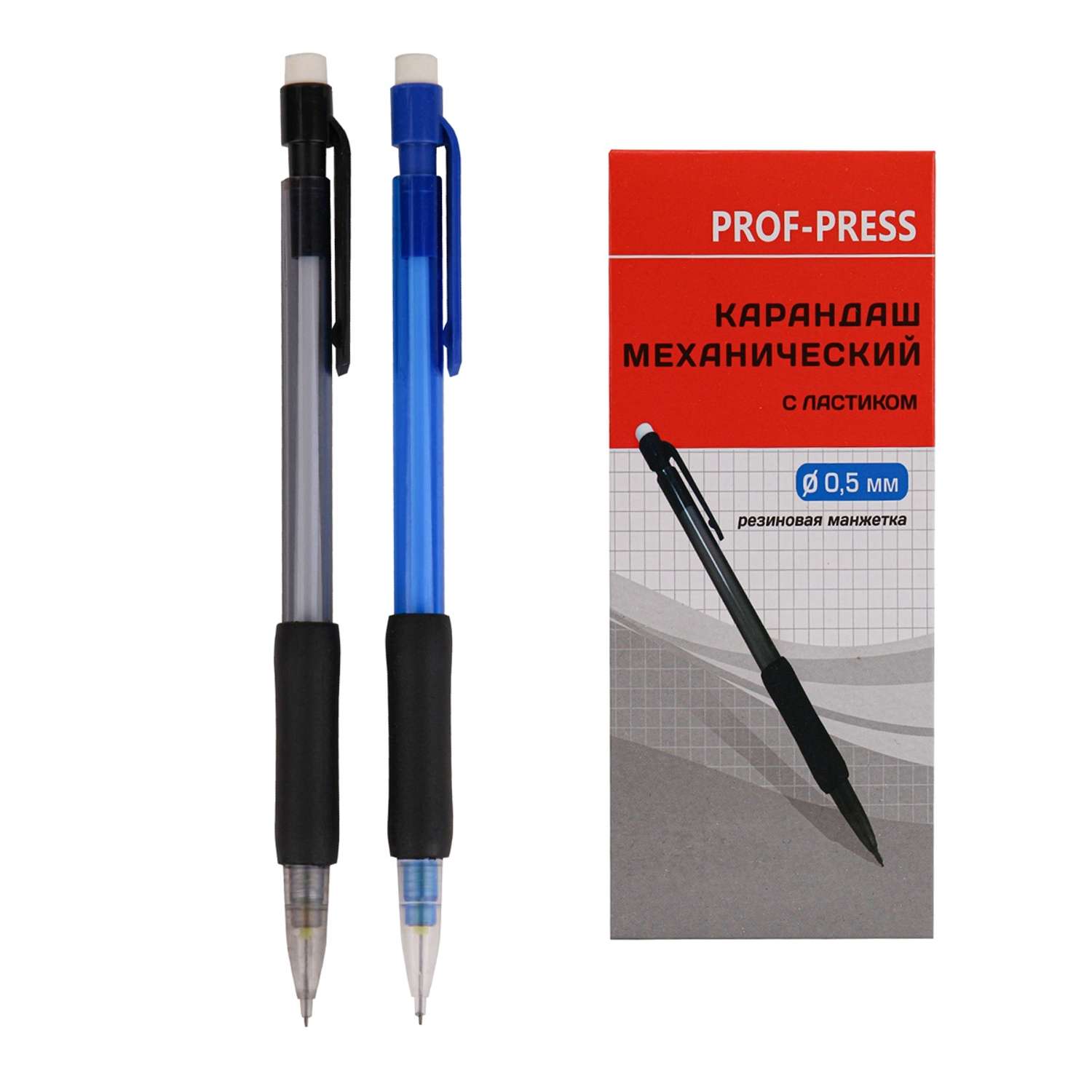 Карандаши чернографитные Prof-Press механический 1 шт. в ассортименте - фото 1