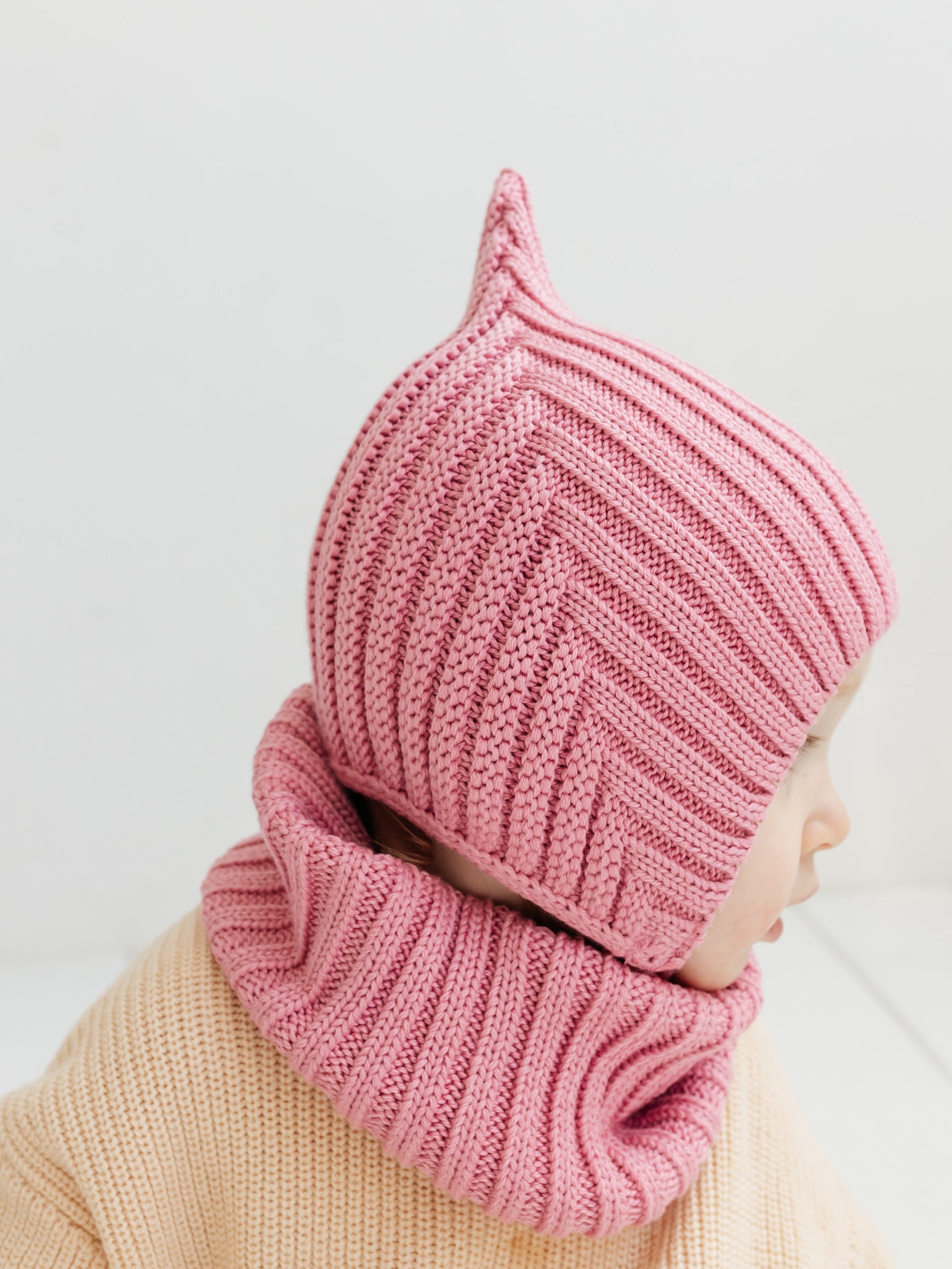 Шапка и снуд Чудо-Кроха Cdk-2171/пыльная роза - фото 9