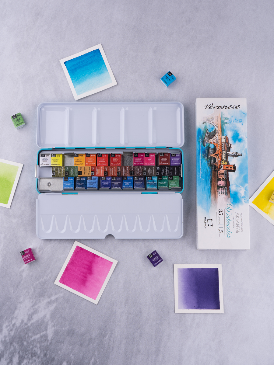 Краски акварель Малевичъ 35 цв. - фото 12