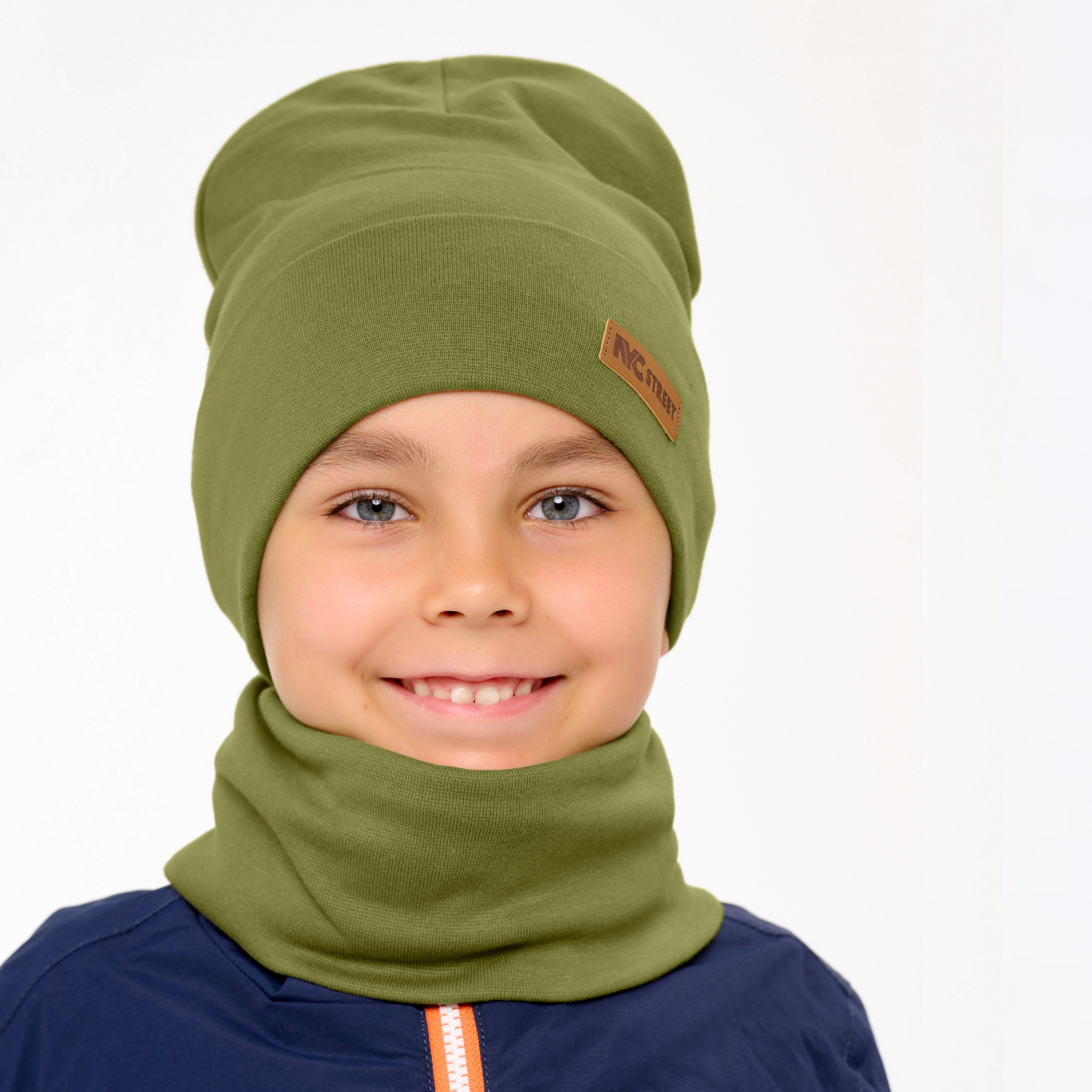 Шапка и снуд KUBRIO KU-H-38-SPRotvB-olive - фото 4