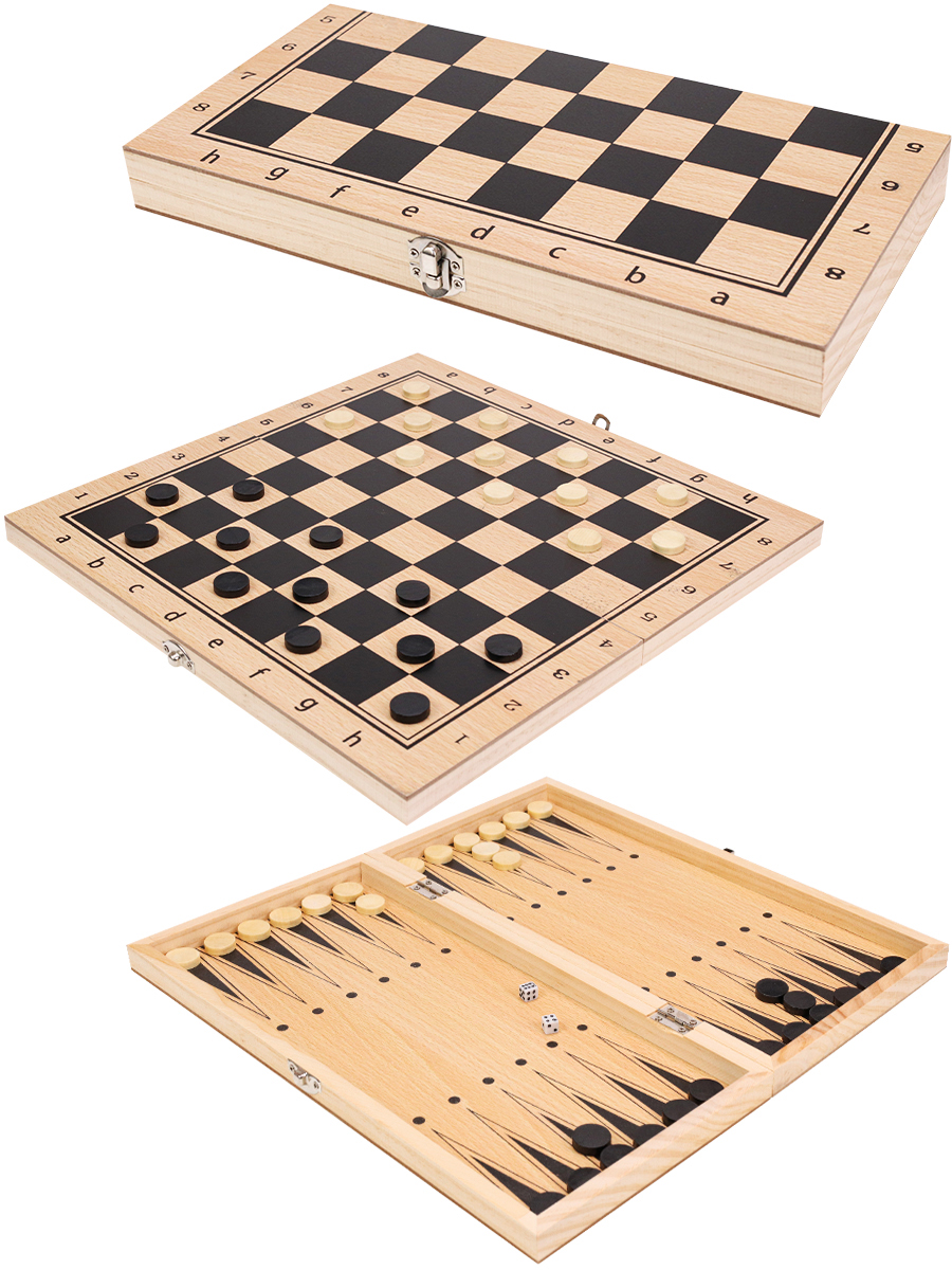 Настольная игра Рыжий кот Шашки Шахматы - фото 2