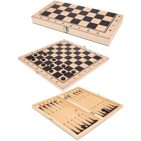 Настольная игра Рыжий кот Шашки Шахматы
