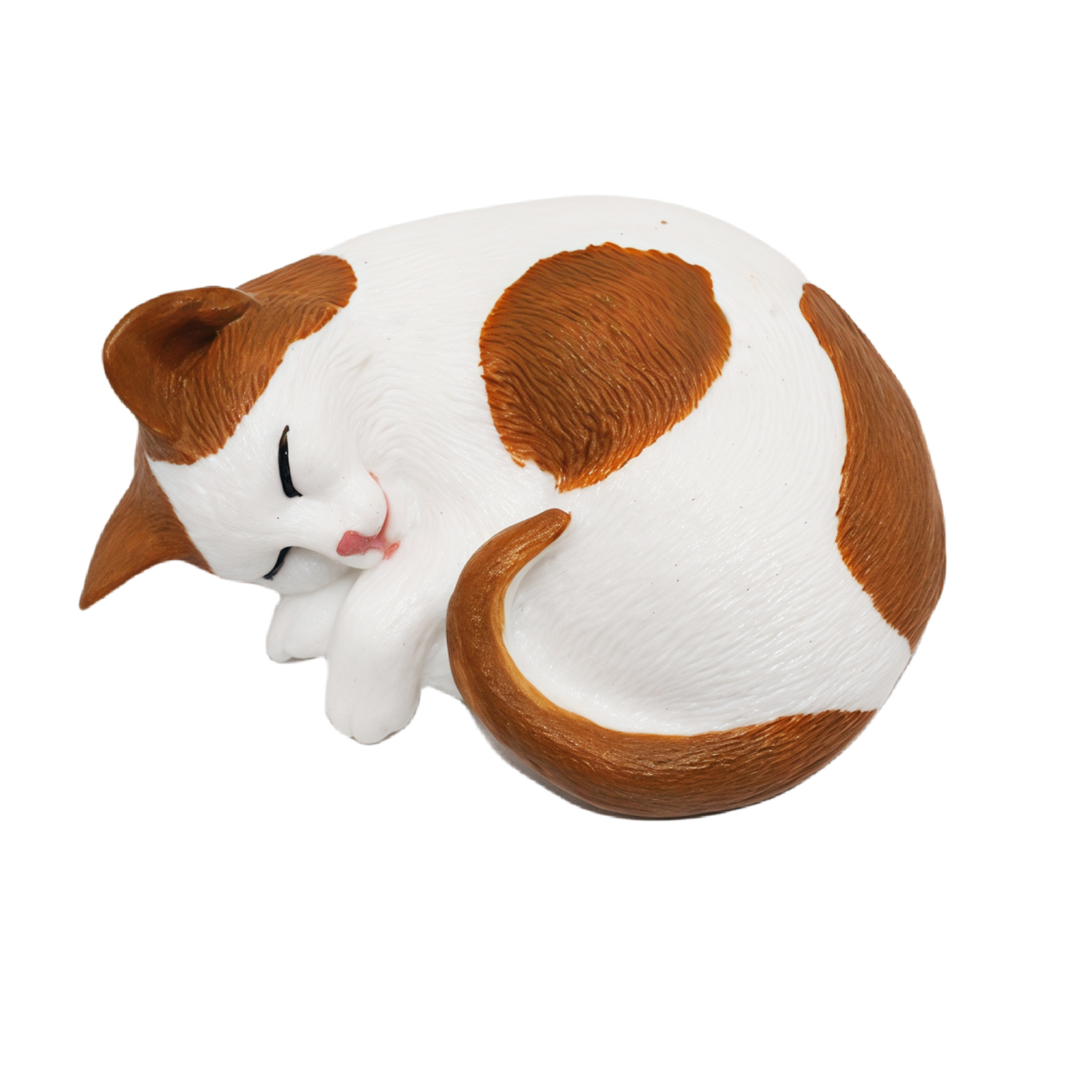 Фигурка Детское Время Кошка рыже-белая (спит) - фото 1