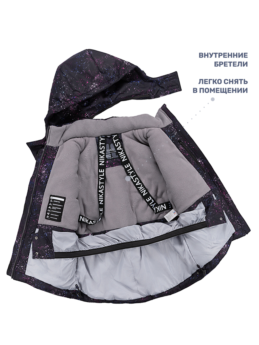 Костюм NIKASTYLE 7з6224 черный/фуксия - фото 6