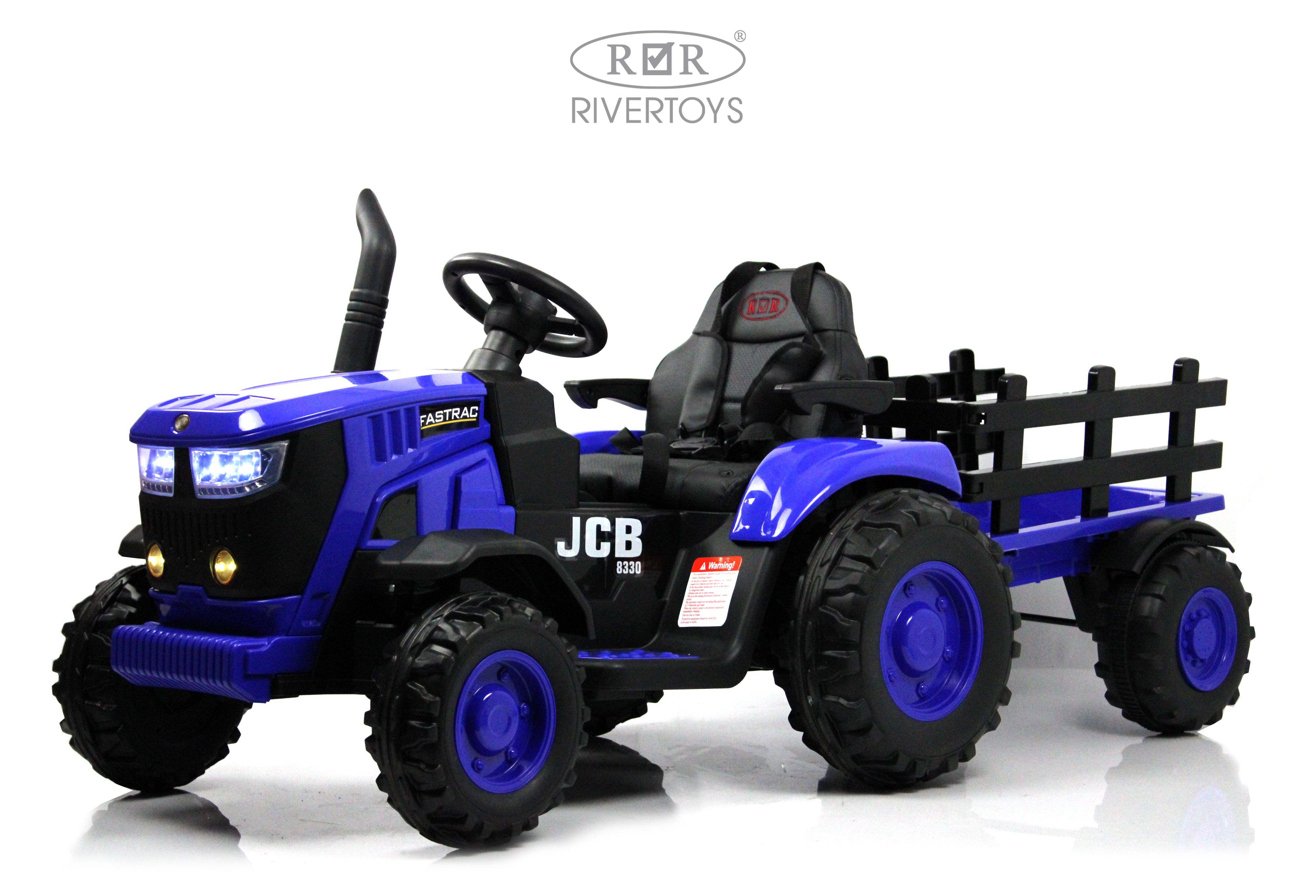 Электромобиль RIVERTOYS O555OO-BLUE С пультом ДУ - фото 10