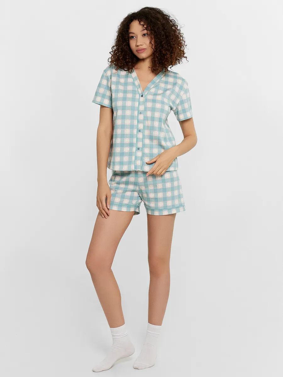 Пижама Mark Formelle (Марк Формэль) 592348/зеленая клетка - фото 3