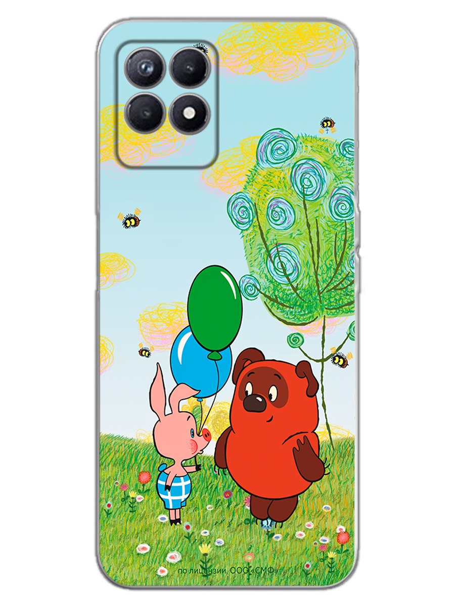 Силиконовый чехол Mcover для смартфона Realme 8i Союзмультфильм Лучшие друзья - фото 1