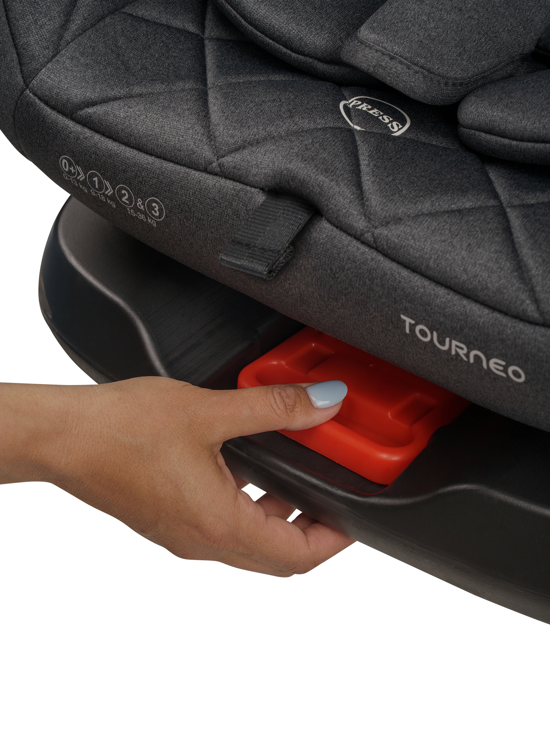 Автокресло Indigo Tourneo S Isofix 0+/1/2/3 (0-36 кг) серый - фото 28