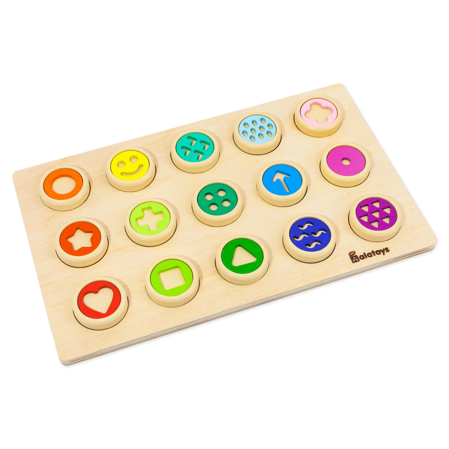 Игрушка Alatoys сортер Улыбочки Узоры - фото 14