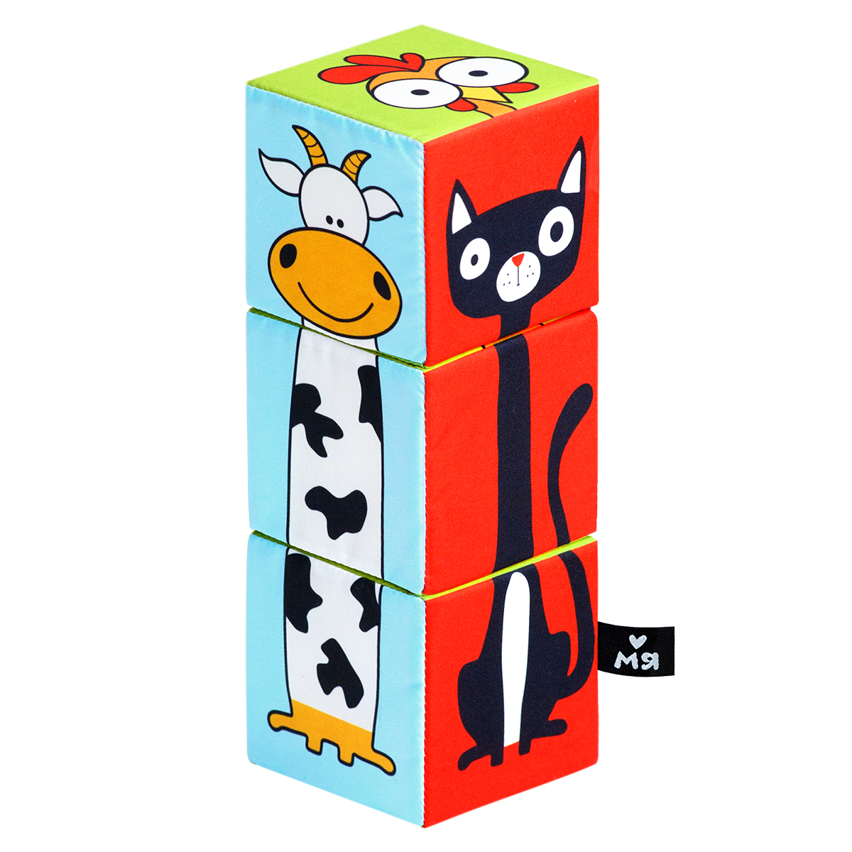 Игрушка Мяшечки кубики Домашние животные - фото 3