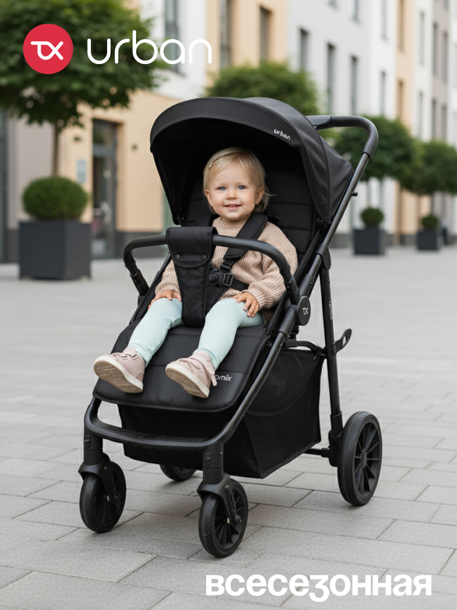 Коляска прогулочная Tomix Urban черный - фото 1