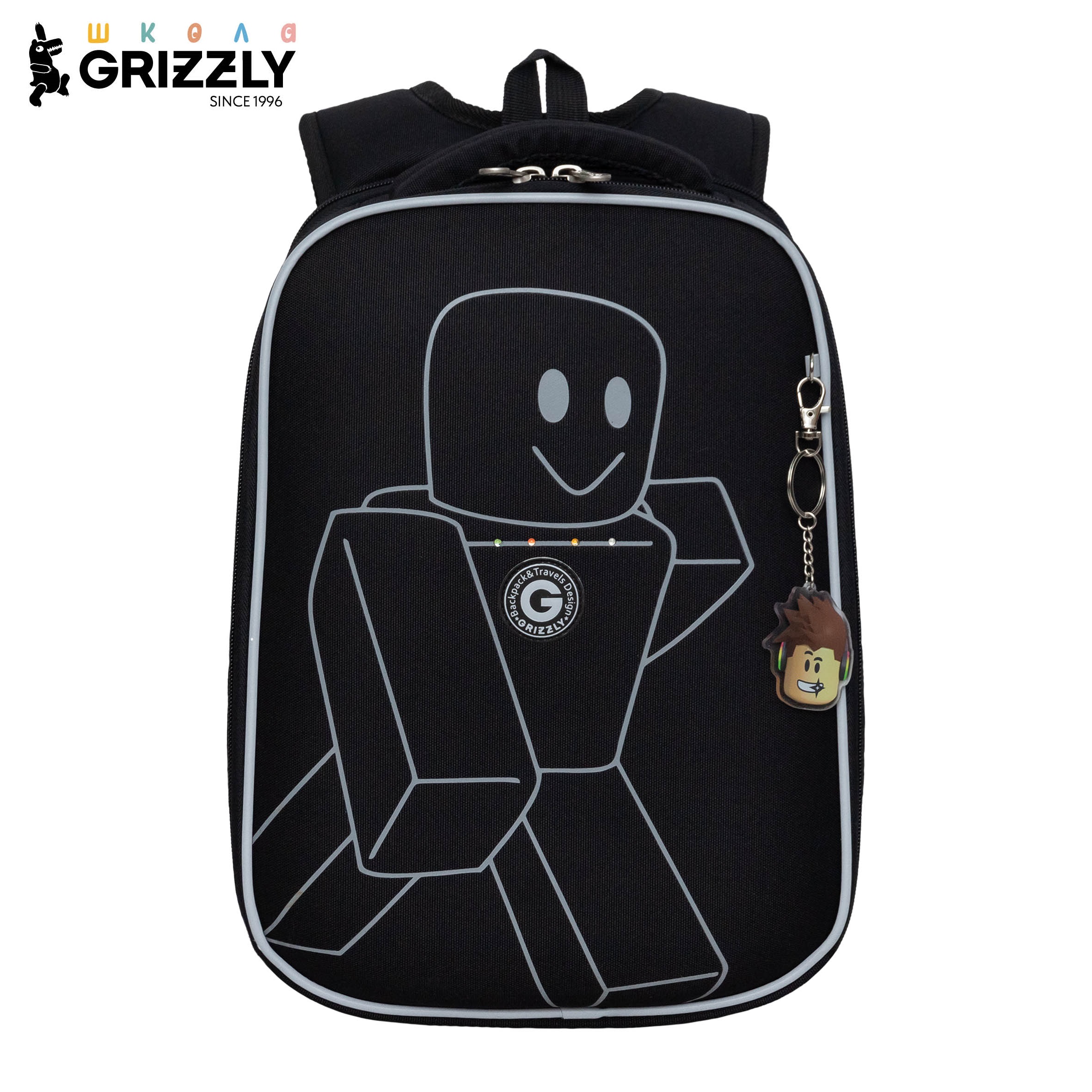 Ранец Grizzly школьный для мальчика - фото 1