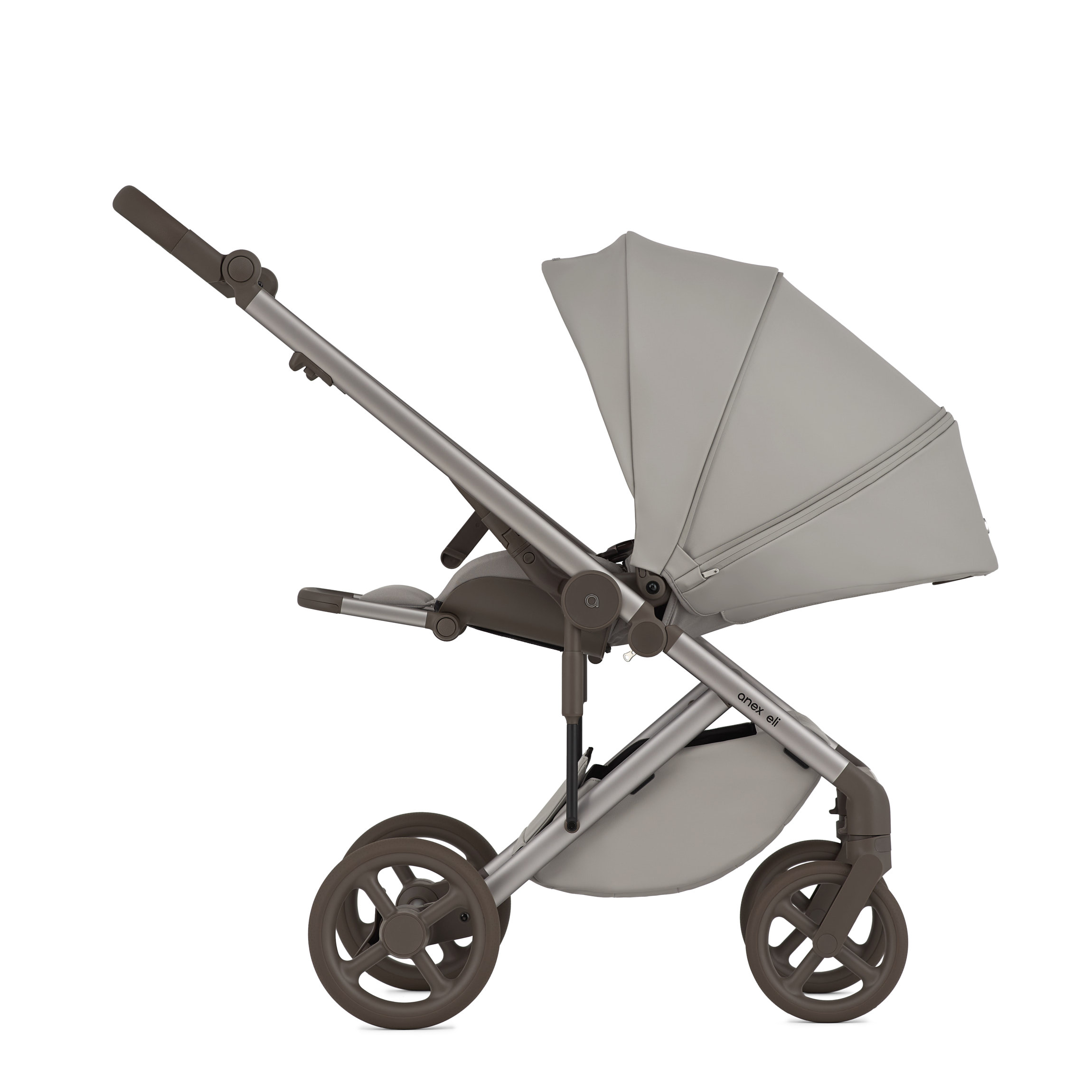 Коляска 2в1 Anex Eli серый - фото 8