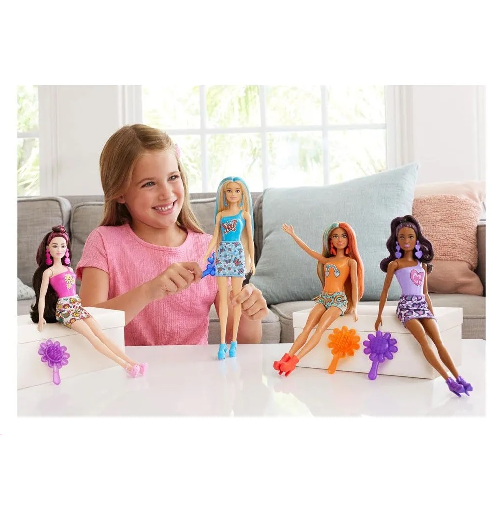 Кукла модельная Barbie Color Reveal Rainbow HRK06 - фото 5