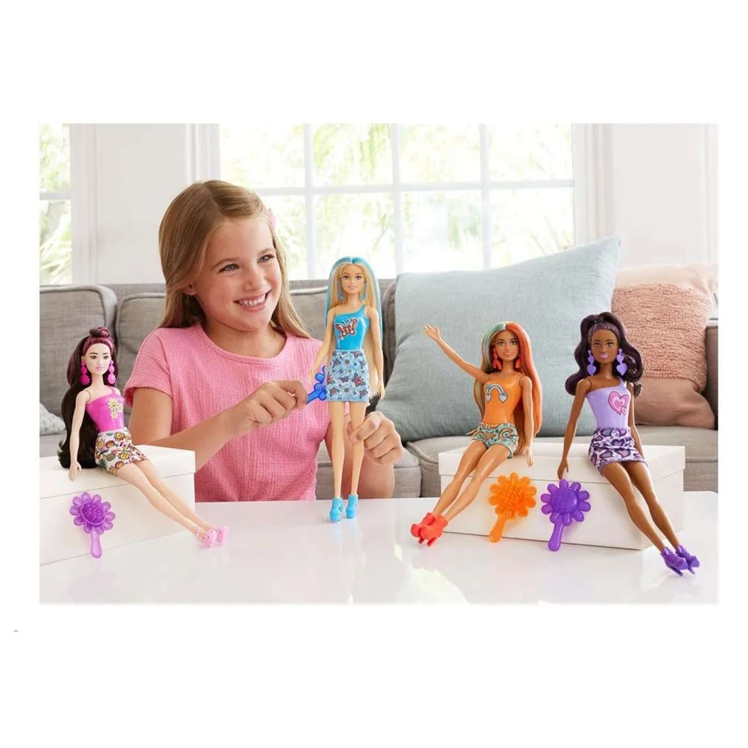 Кукла модельная Barbie Color Reveal Rainbow HRK06 - фото 5