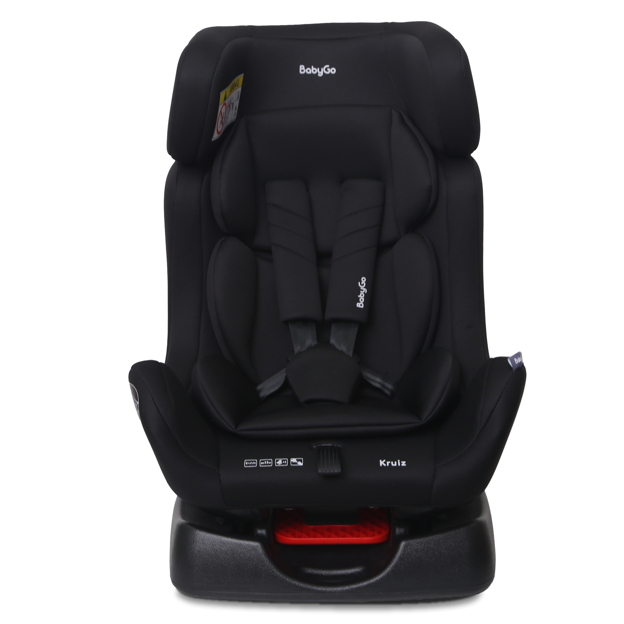 Автокресло BabyGo Kruiz New 0+/1/2 (0-25 кг) черный - фото 1