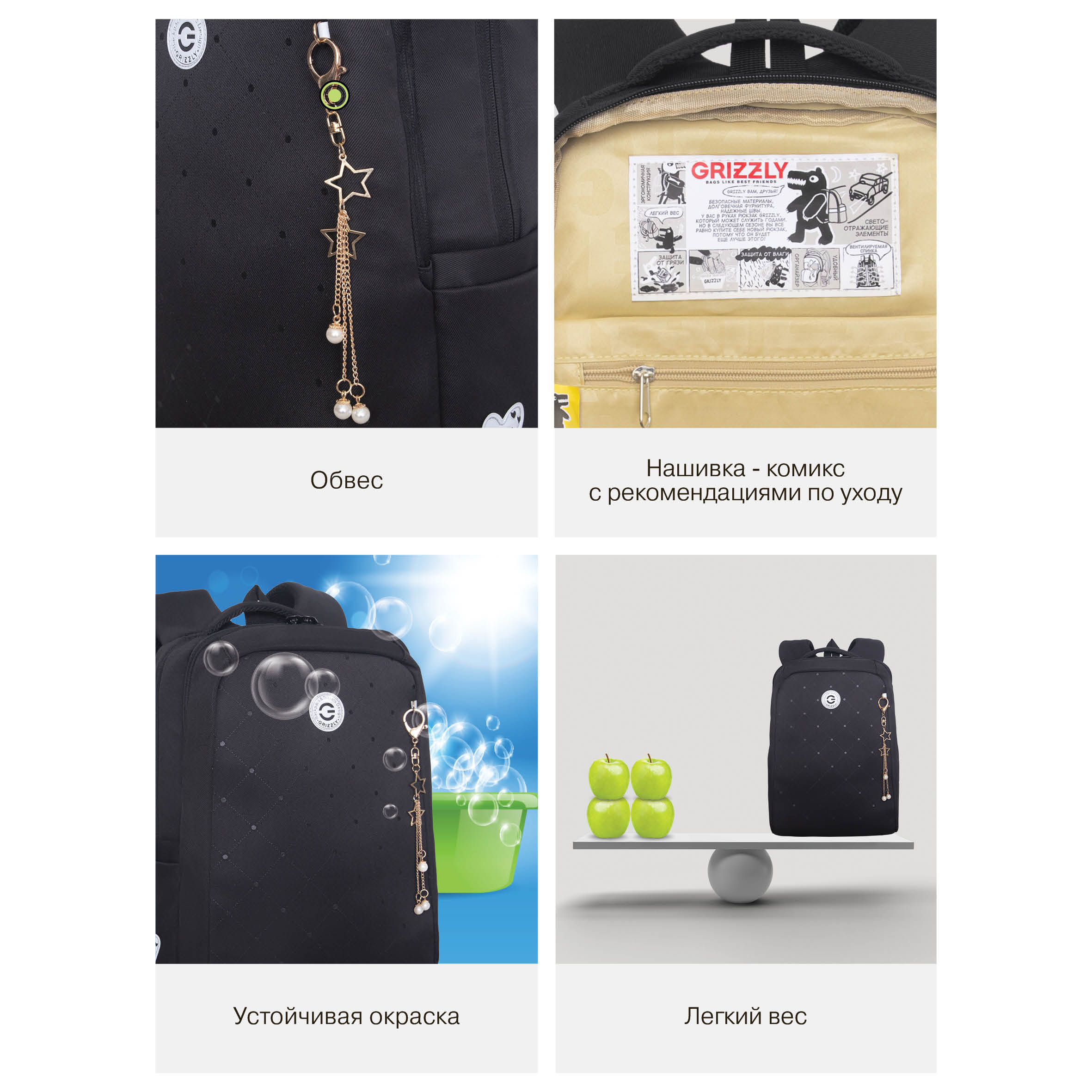 Рюкзак Grizzly для девочки - фото 14