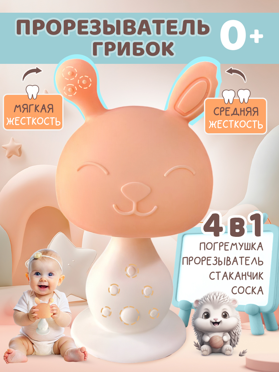Прорезыватель Baby Code грибочек - фото 1