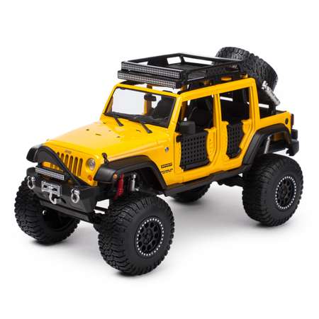 Автомобиль MAISTO Jeep Unlimited 1:24 желтый