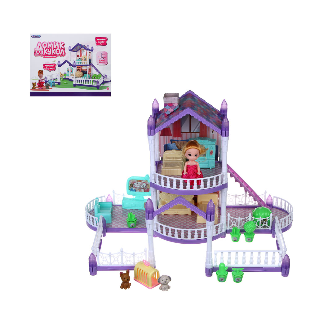 Домик для кукол Игроленд с мебелью 278-136 - фото 12
