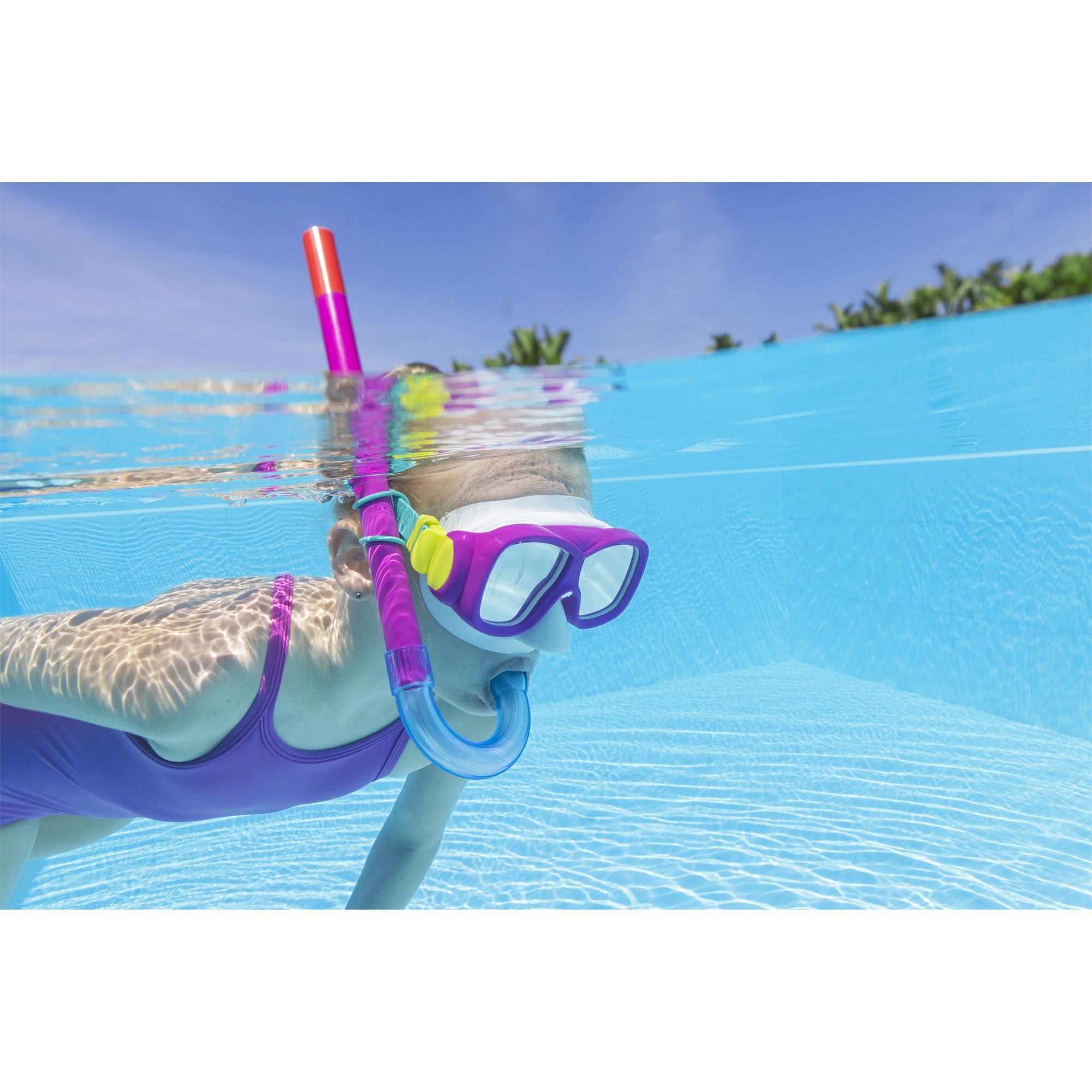 Набор для ныряния Bestway розовый - фото 5
