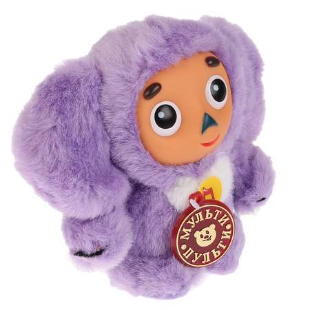 Игрушка мягкая Мульти Пульти Чебурашка Фиолетовый музыкальный чип 123682