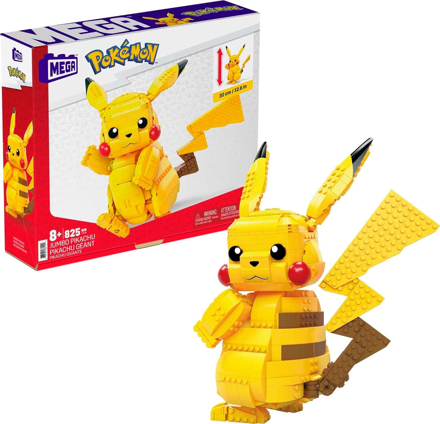 Конструктор Mega Construx Pokémon Jumbo Pikachu 825 дет. - фото 1