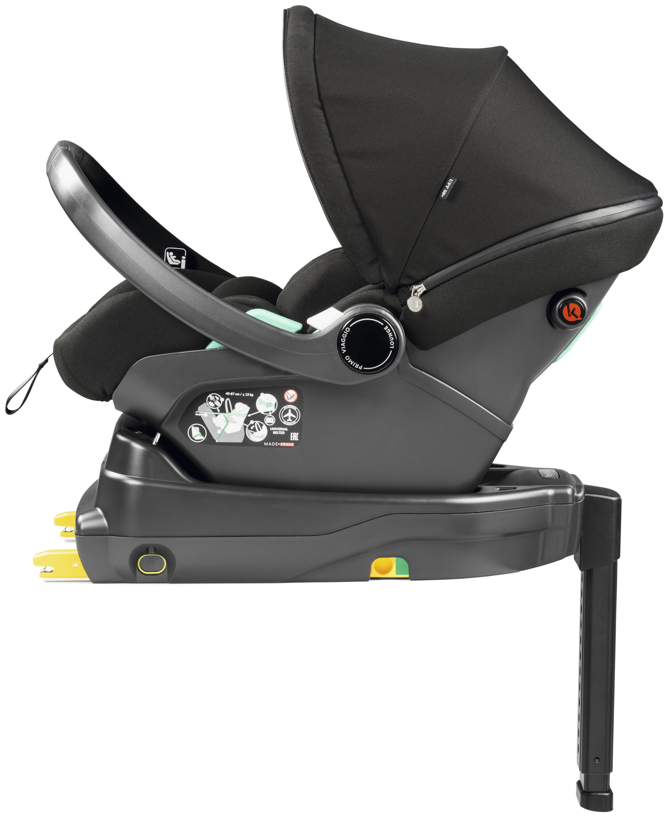 Автокресло Peg-Perego Lounge 0 (0 -13 кг) черный - фото 17