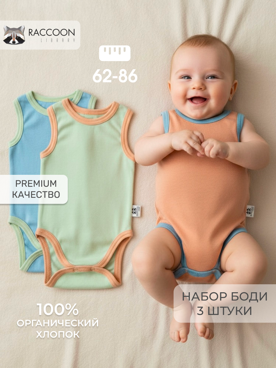Набор боди для новорожденных 76_Набор_боди_майки_перфорация_2 - фото 2