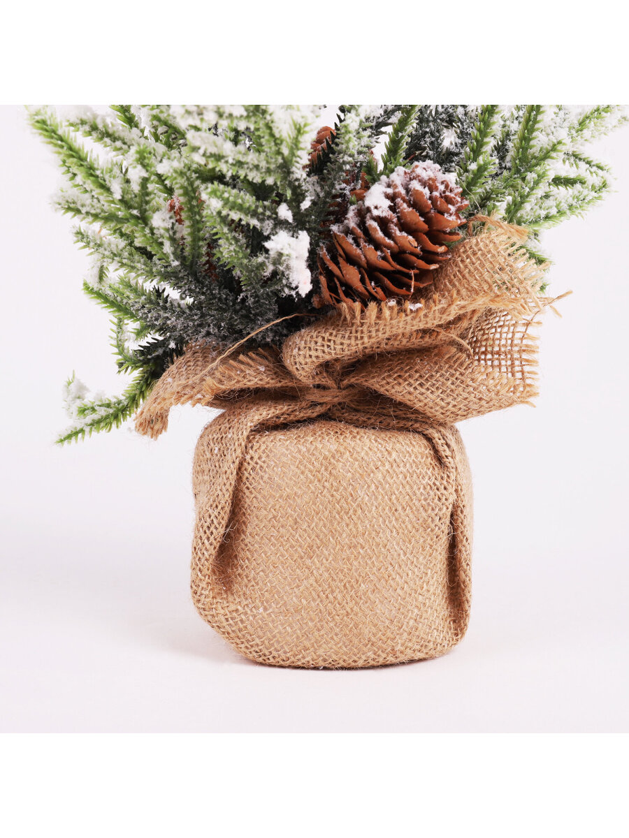 Новогодняя елка Золотая сказка ель искусственная настольная на новый год пушистая 34 см - фото 6