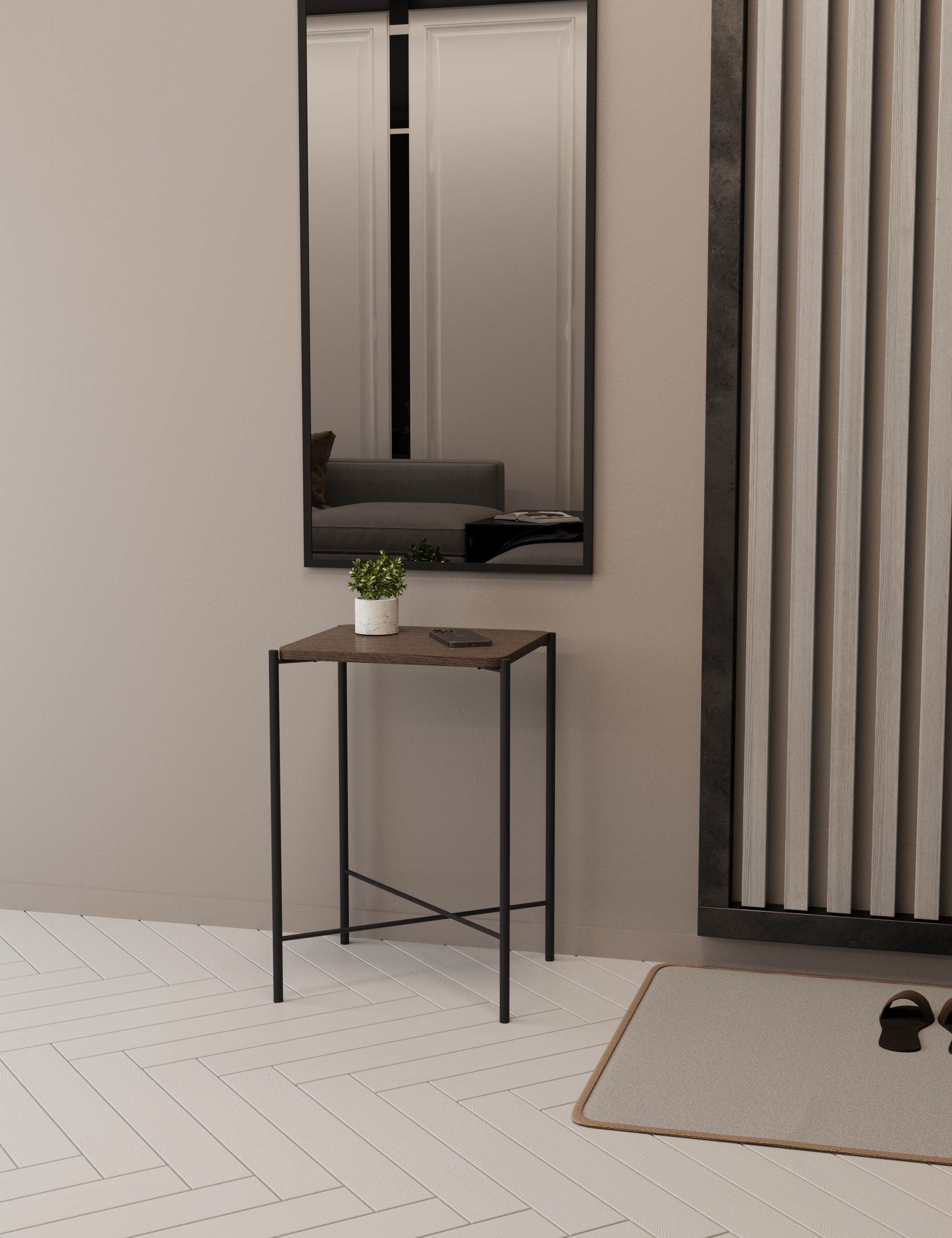 Стол журнальный SLINE Лори Дуб браун - фото 5