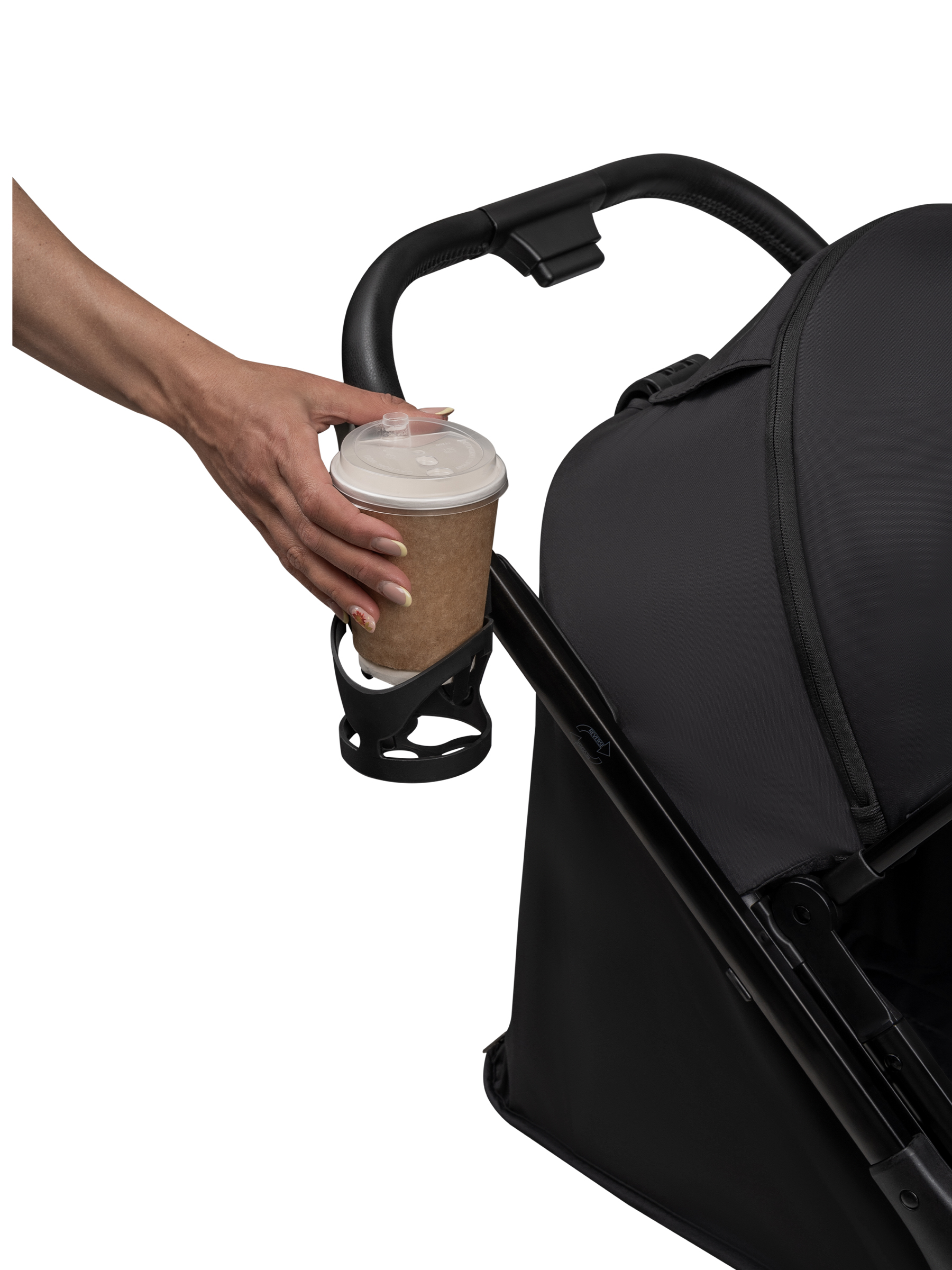 Коляска прогулочная JOVOLA Magma Plus черный - фото 26