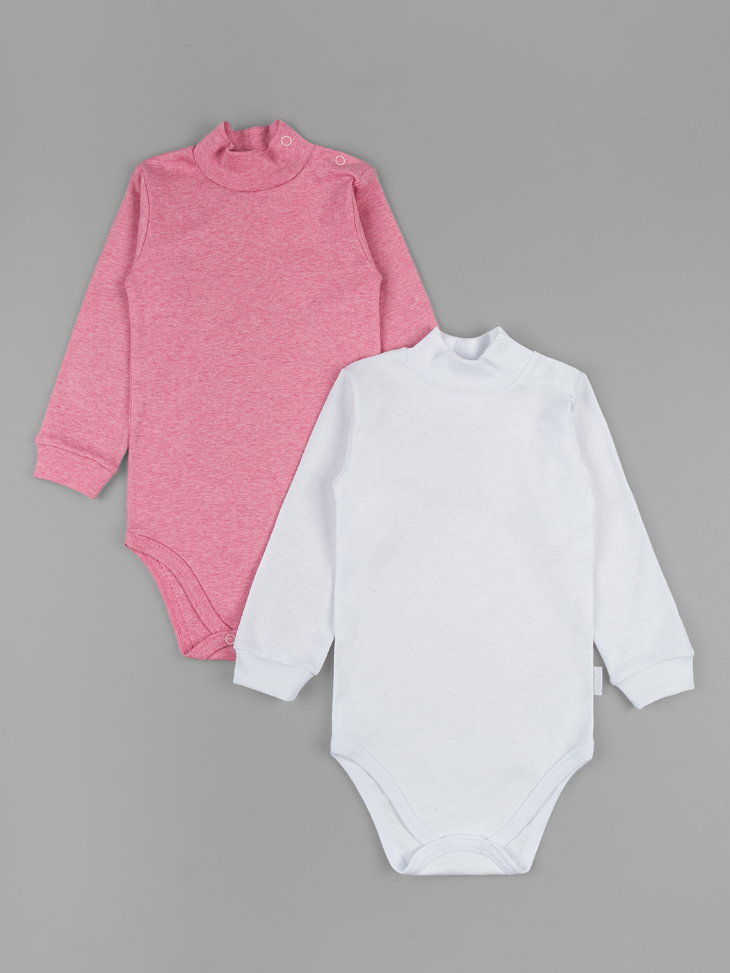 Боди 2 шт LEO 0643/1_белый/ягодный - фото 1