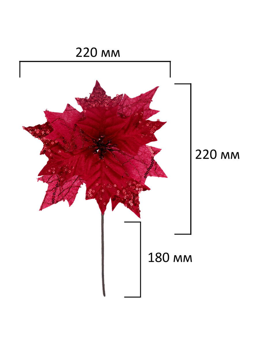 Елочные игрушки Золотая сказка Цветок набор 3 штуки - фото 10