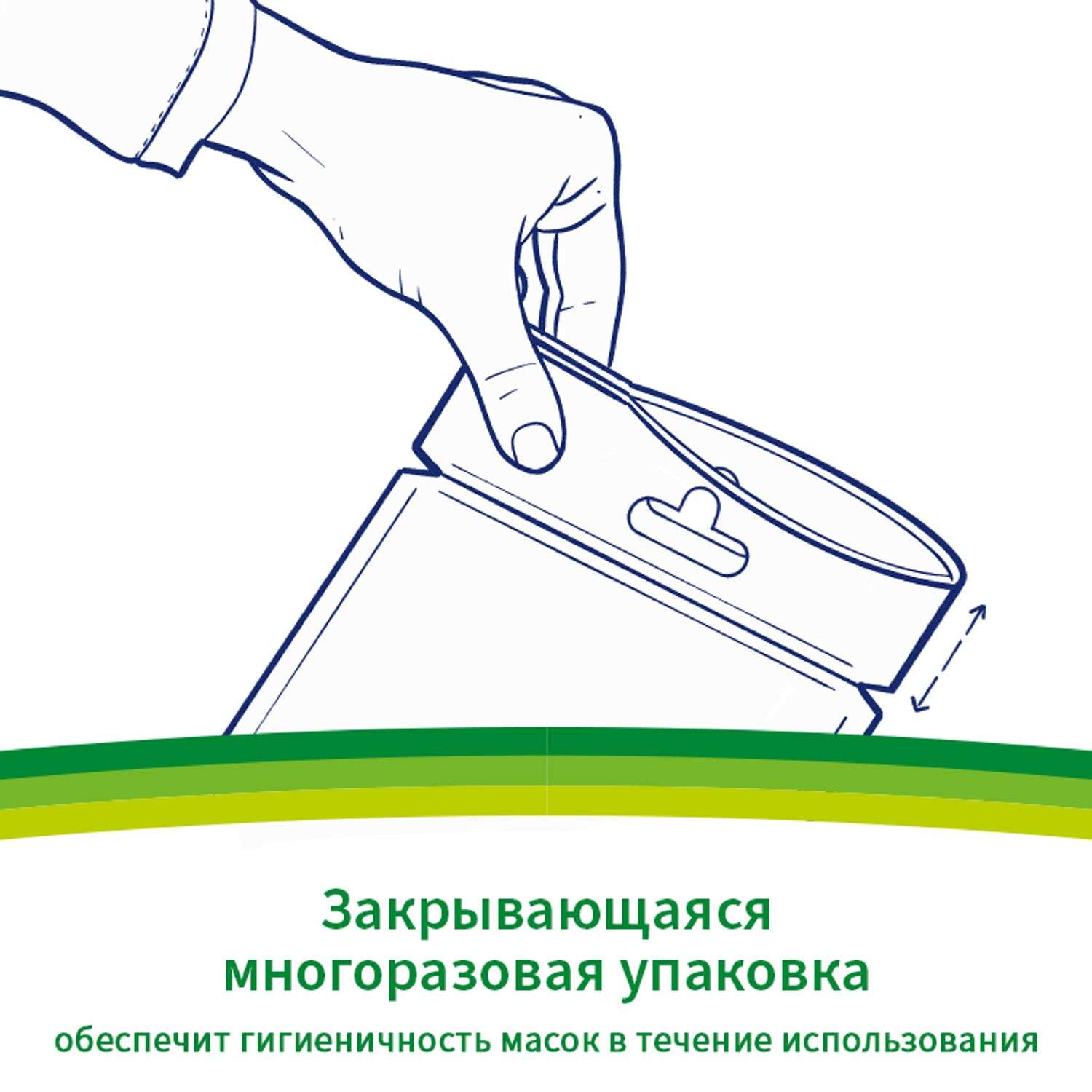 Маска гигиеническая Kleenex для взрослых 5шт 7700910 - фото 5