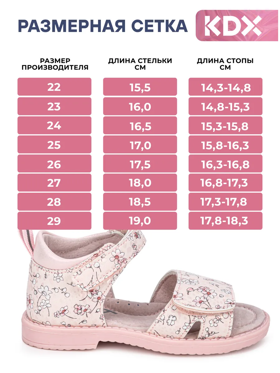 Сандалии KDX FL-20 pink - фото 6