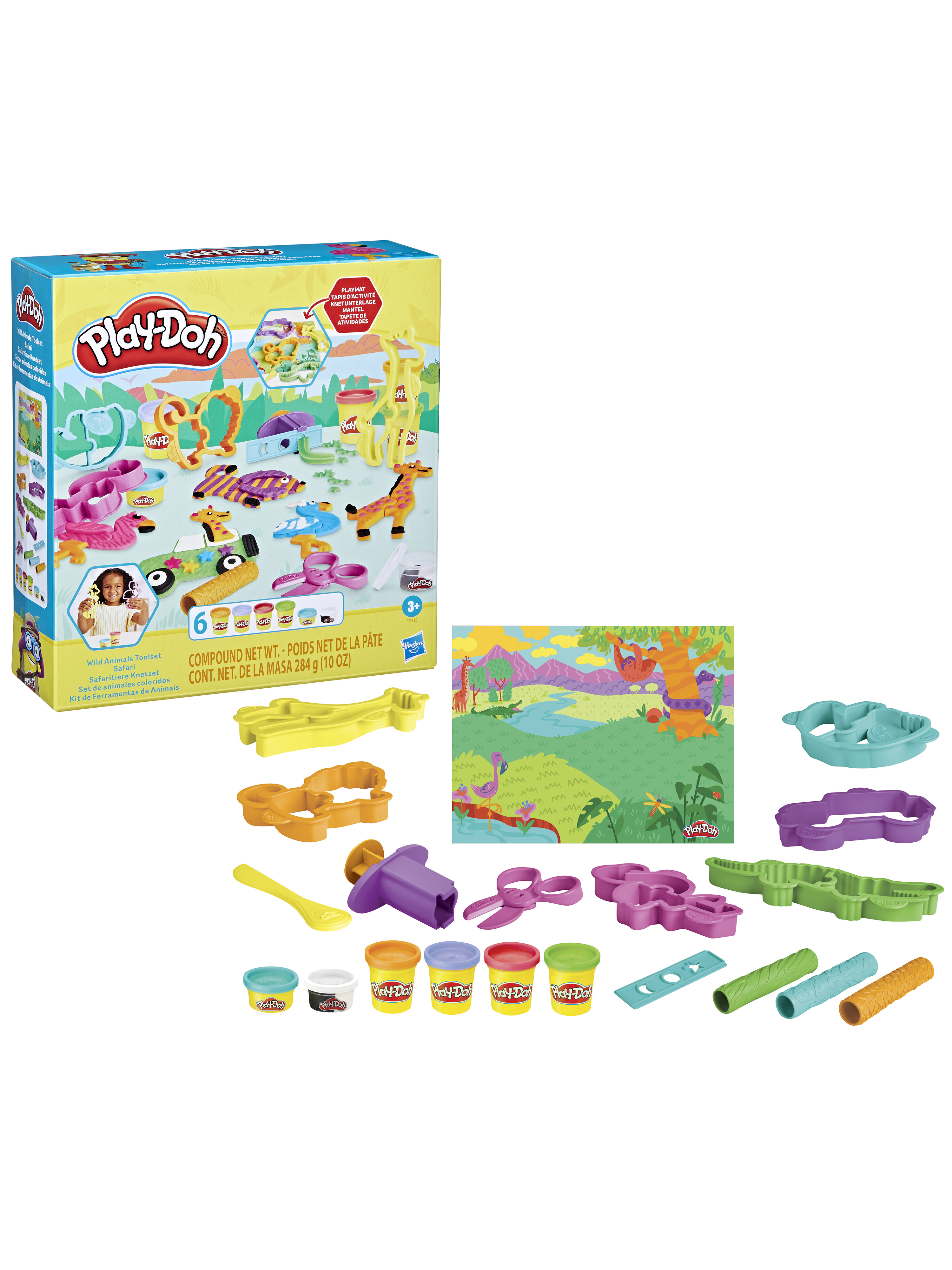 Масса для лепки Hasbro набор Play-Doh Дикие животные - фото 1