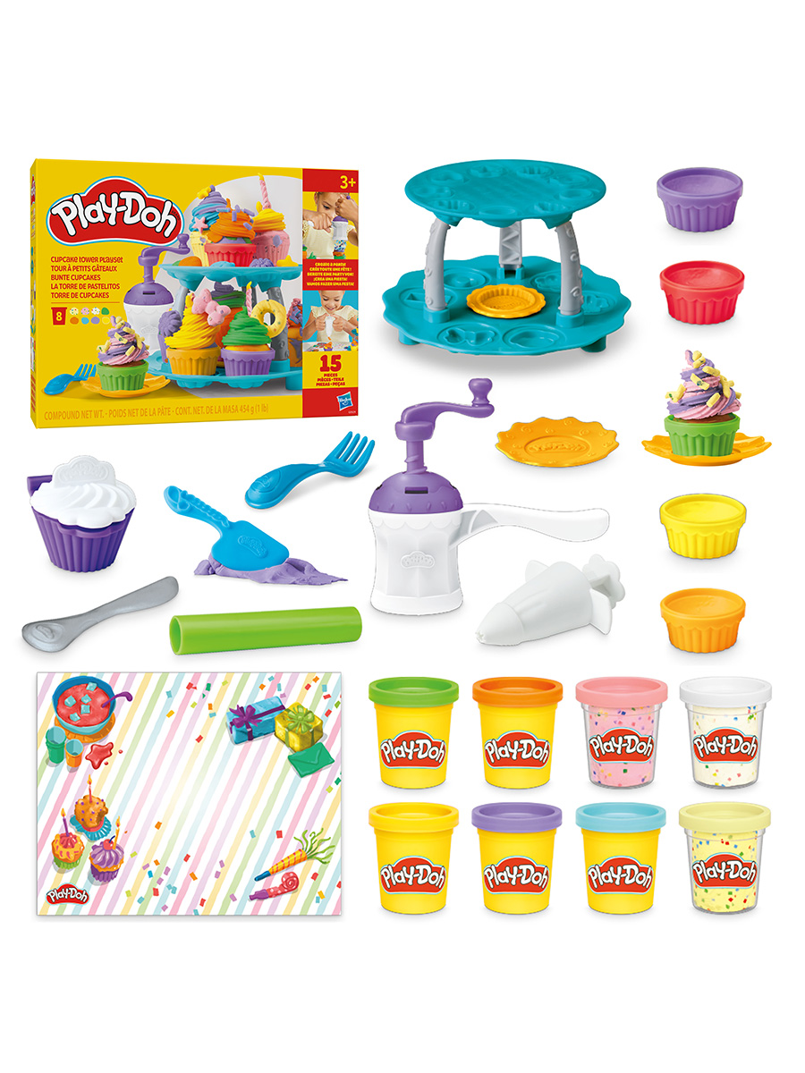 Масса для лепки Hasbro Play-Doh Кексы с подставкой - фото 1
